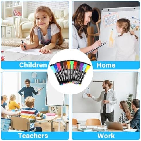 **Tiefgraue Magnetische Whiteboard Stifte, 10 Stück Abwischbar für Whiteboards und Memoboard**
| **Magnetische Folienst