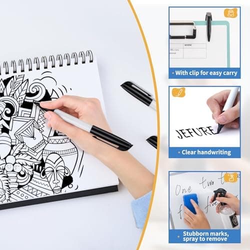 Whiteboard Marker 10 Stück Schwarz Abwischbar Schule Büro
| Magnetisch Whiteboard Stifte 10 Stück Schule Zuhause
| Abwi
