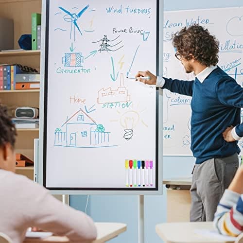 **Tiefgraue Magnetische Whiteboard Stifte, 10 Stück Abwischbar für Whiteboards und Memoboard**
| **Magnetische Folienst