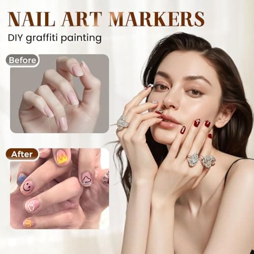 12 Farben 3D Nagellackstift Set für Nagelkunst und Grafii, DIY-Werkzeuge für Expertinnen und Anfänger (1-SET)

12 Farben