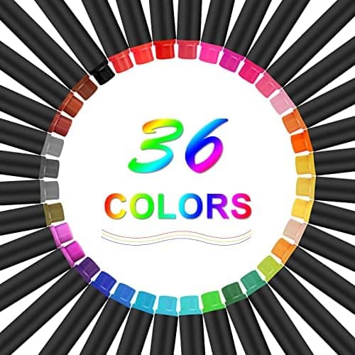 Finer Fineliner Stifte Beupro 24 Farben — Precision-Line Set 0,4mm, ideal für Kalligraphie, Design, Malerei und Comics f