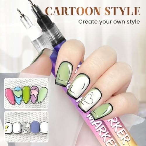 12 Farben 3D Nagellackstift Set für Nagelkunst und Grafii, DIY-Werkzeuge für Expertinnen und Anfänger (1-SET)

12 Farben