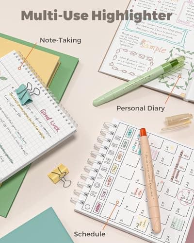 WEMATE Bibel Textmarker - 9-Teiliges Gel Textmarker Set für Bibelmarker
| WEMATE Bibel Textmarker - Hervorragendes Bibe