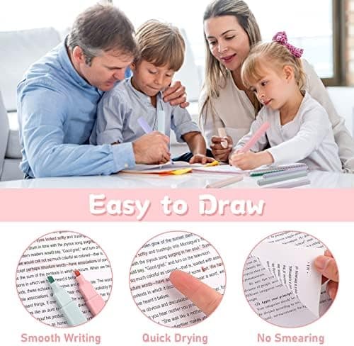Pastell Textmarker Set für Tagebuch und Notizbuch - Aesthetic Marker Stifte 12 Stück Highlighter Pen
| Pastell Highligh
