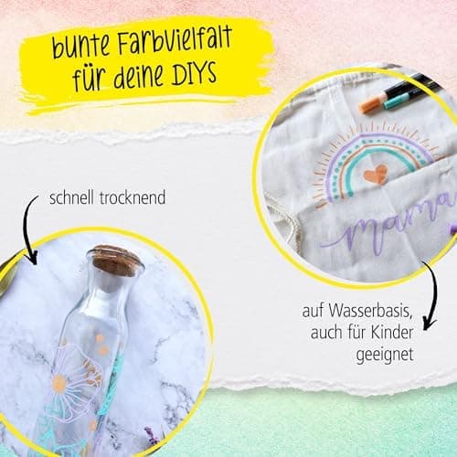 Online 5x Fineliner Schwarz wasserbeständig | mit Brush Pen und Kalligrafie-Spitze | Black Handlettering-Set | Tuschesti