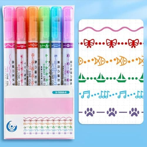 20 Stück Bunter Highlighter für Notizen und Zeichnung, Mehrere Farben 0.5mm Schnelltrocknende Tinte Markierstift Verwend