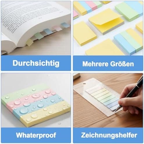 12 Bibelmarker Set, perfekt für Bibelseminare und Studierende, praxisreiches Bible Zubehör mit Notizblöcken und Markern