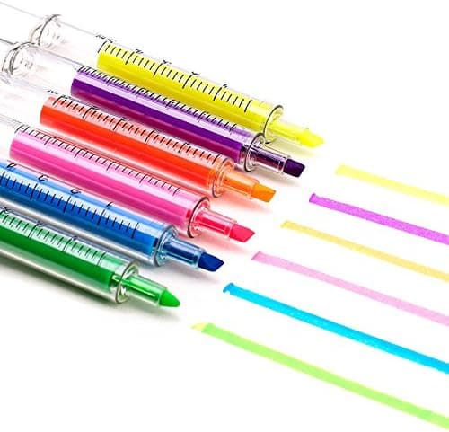 1 x Textmarker: tolles Geschenk für Kinder, Studenten und Lehrer - Gelb | Schreibwaren
