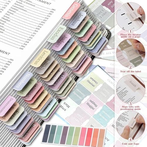 FEMBW 95 Stück Bible Study mit Mäppchen - Bibel Journaling Zubehör für Frauen mit 12 Pastell Textmarkern, 11 Gelstiften,