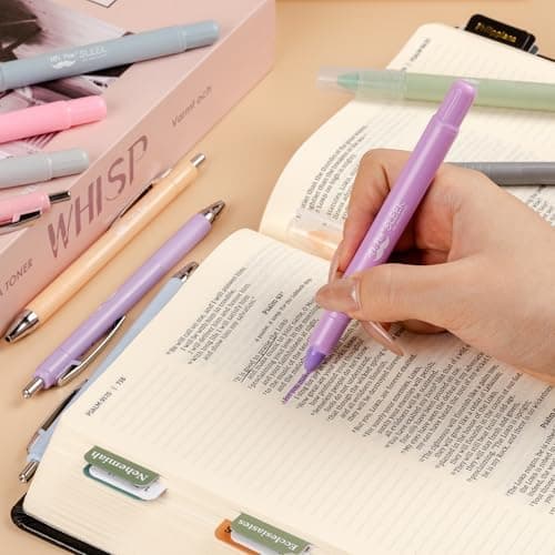 Mr. Pen Bible Highlighter und Stifte - Kein Tränken, 12-Ton-Pack, Gel-Highlighter, Bibel-Stifte ohne Durchtränken