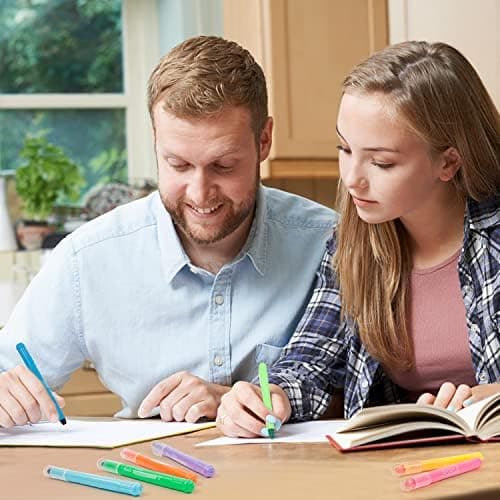 Feela Bibel Textmarker Set, 8-Farben Highlighter Pen, ungiftig und hochwertig für Bibelhervorhebung und Notizen im Büro