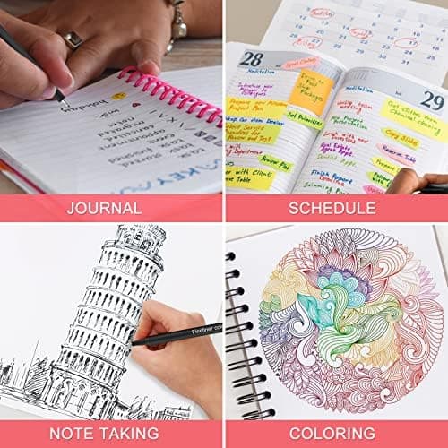 Finer Fineliner Stifte Beupro 24 Farben — Precision-Line Set 0,4mm, ideal für Kalligraphie, Design, Malerei und Comics f