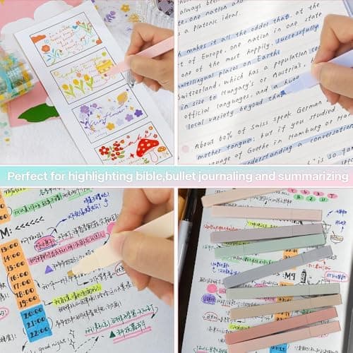 PastellHighlighterPen 12 Stück für Bibelmarker - Stifte Aesthetic & Schul Sachen
| Leuchtstifte Bibelmarker pastell 12