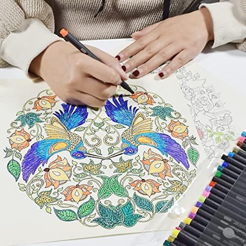 YISAN Fineliner StifteFürBulletJournalLovers-24FarbenSet-0,4mmSpitze-ZeichnenundDetaillieren-70023