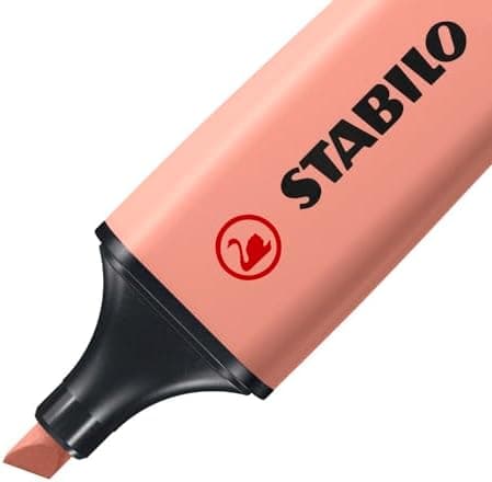 STABILO Textmarker BOSS ORIGINAL NatureCOLORS - 6er Pack - Farbige Markierer für Künstler und Designern - Dickes Marker