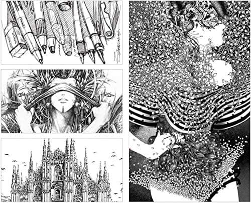Schwarz Fineliner Stifte Artist Set Pigment Liner - professionelle 9-Stücks-Set mit 8 Linienbreiten für Künstler und De