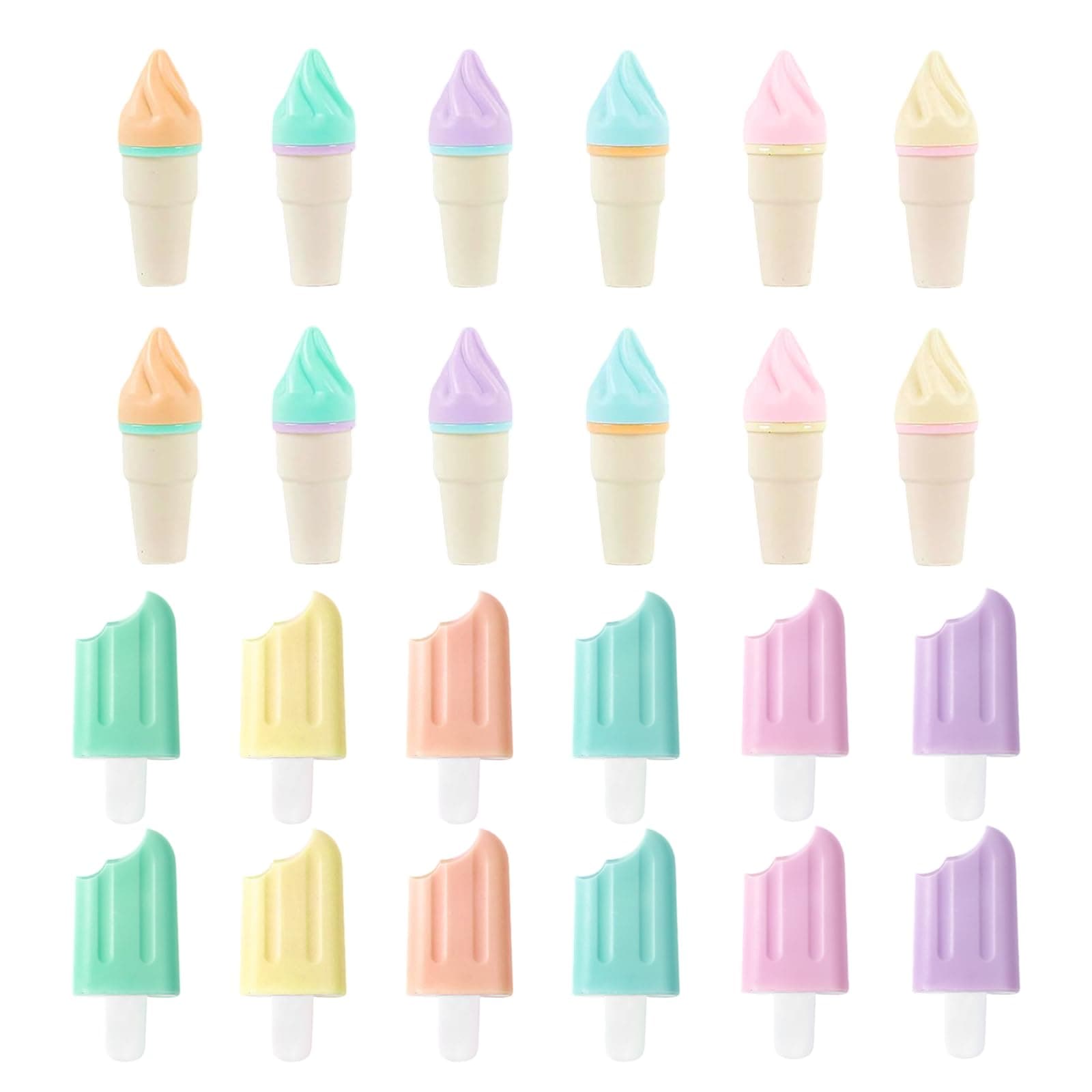 24 Stück Textmarker Pastell, Marker Stifte, 6 Color Textmarker Set - Perfekt für Hervorhebungen im Tagebuch oder Notizb