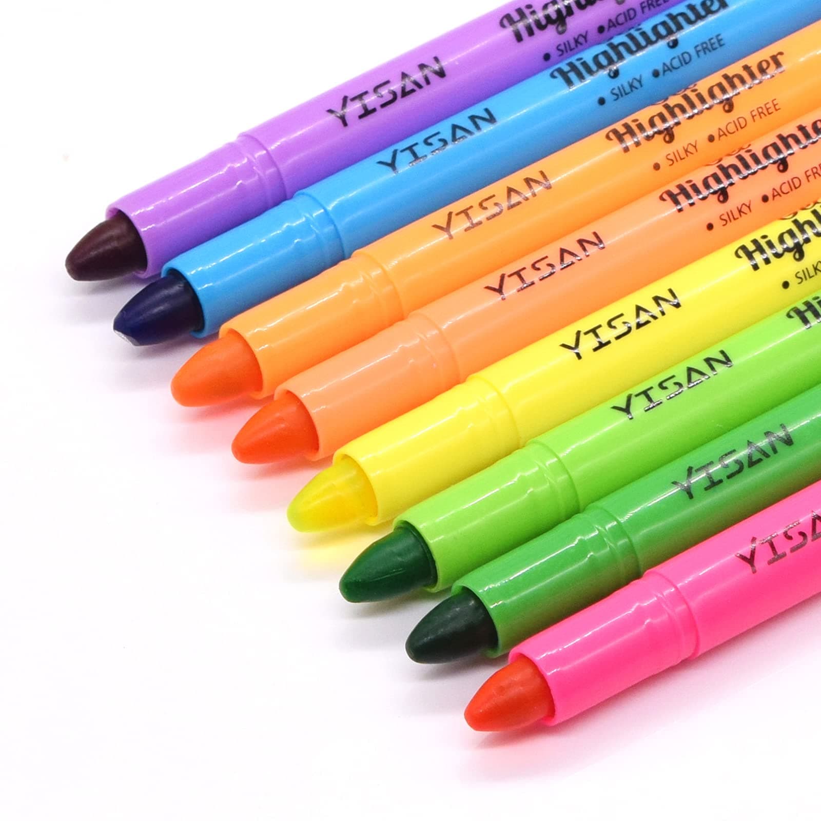 YISAN Gel Textmarker - Bibelmarker Stifte für Christen, Bibel Highlighter, Markerstifte Set, 8 Farben - Bibelnmarkierung