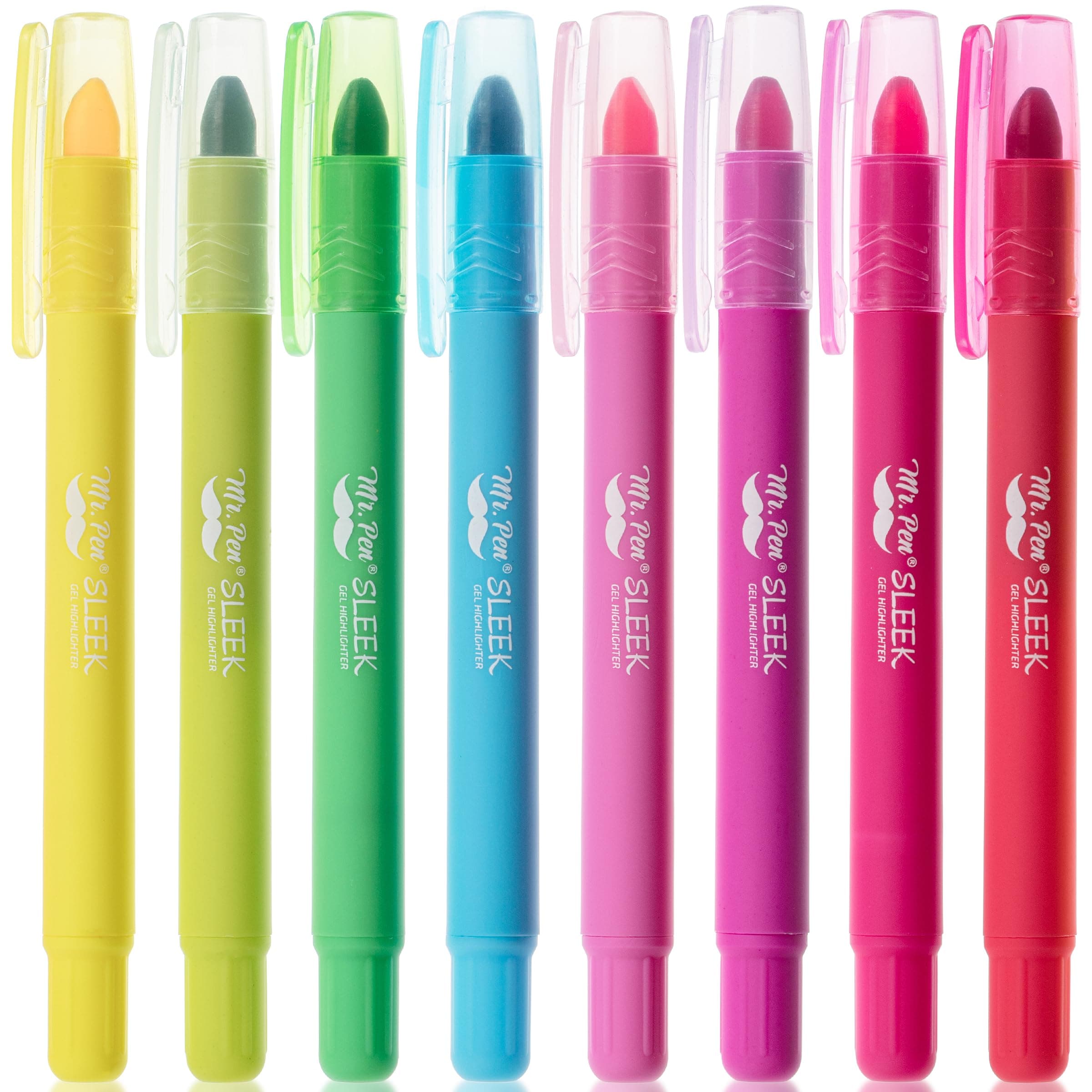 Mr. Pen Gel Highlighter - 8-Tarck pubkeylliche Farben - Keine Färbwirkung, ideale Bibellblinkstrumpet
| Mr. Pen Gel Hig